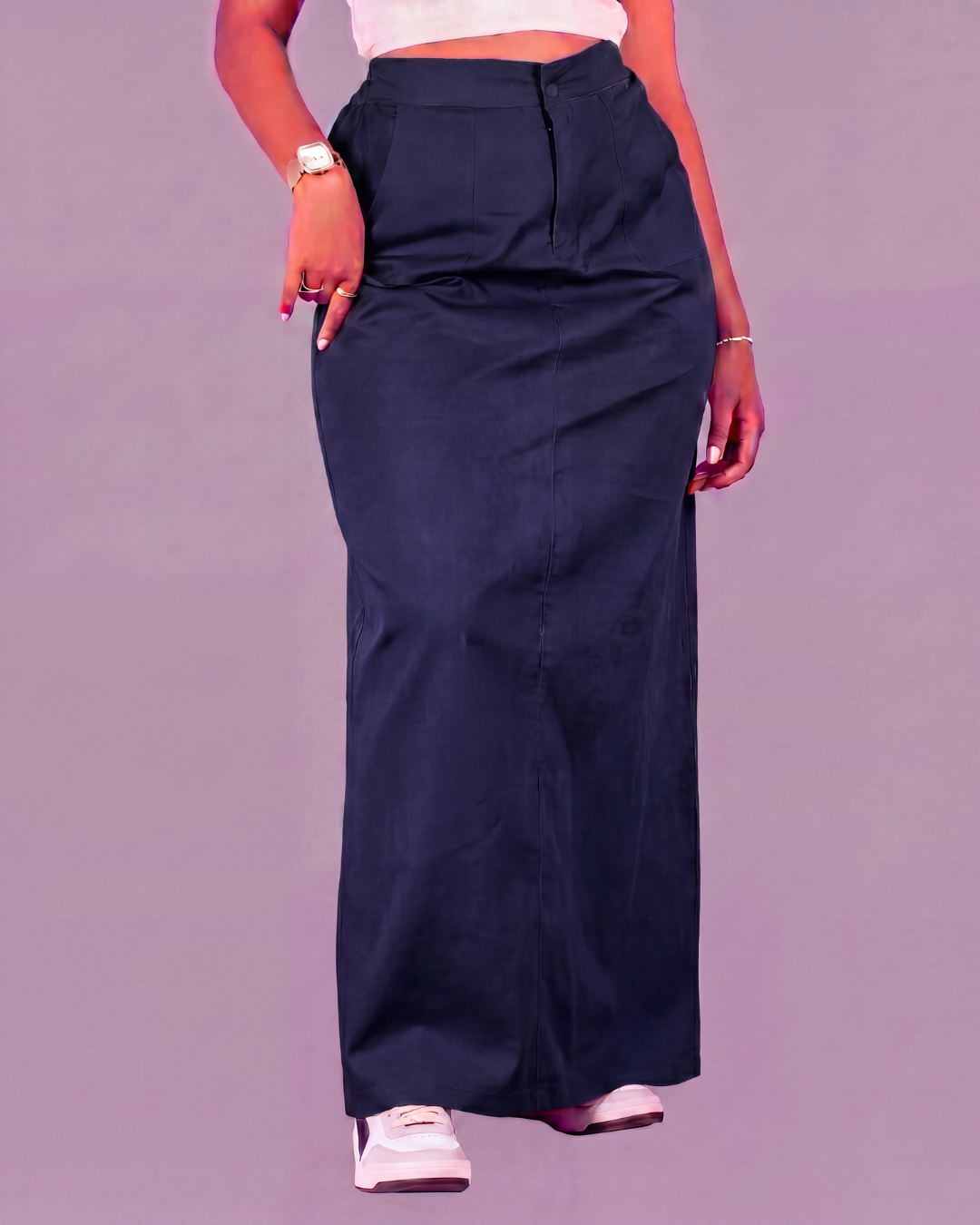 Women's A-Line Midi Skirt