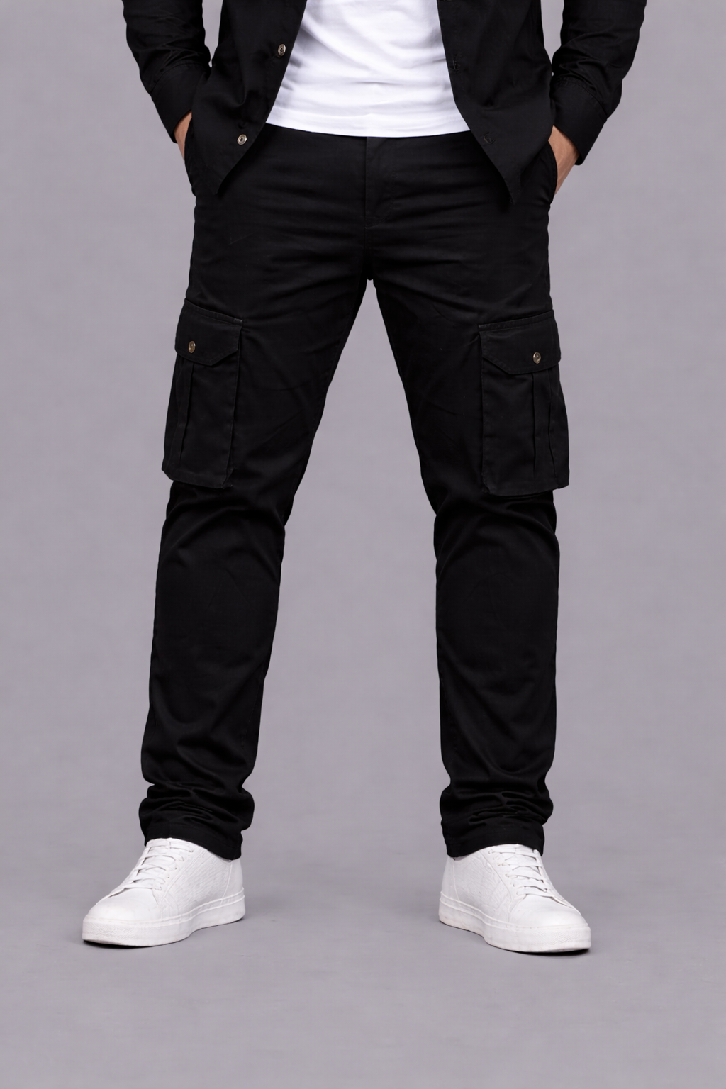Cotton Twill Shirt &amp; Cargo Pants Set
