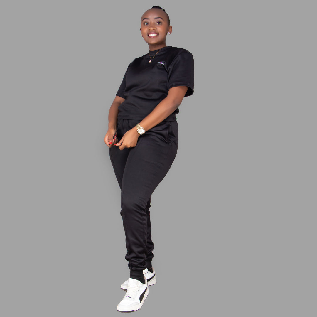 Women's Softshell Black T-Shirt Set