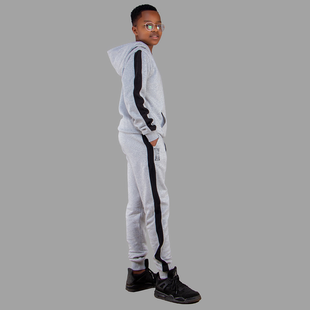 Exetwear Kids Light Grey Hoodie Set