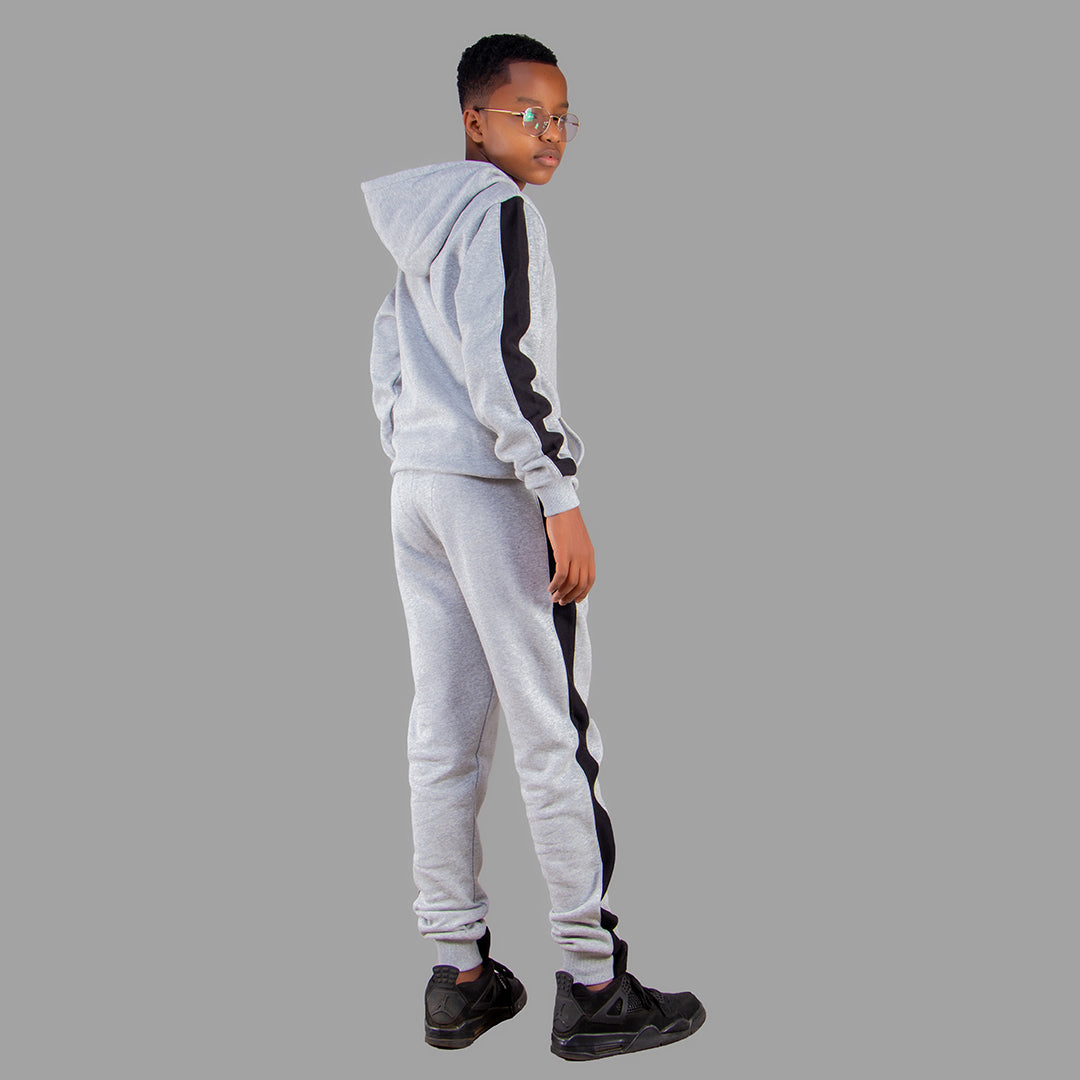 Exetwear Kids Light Grey Hoodie Set