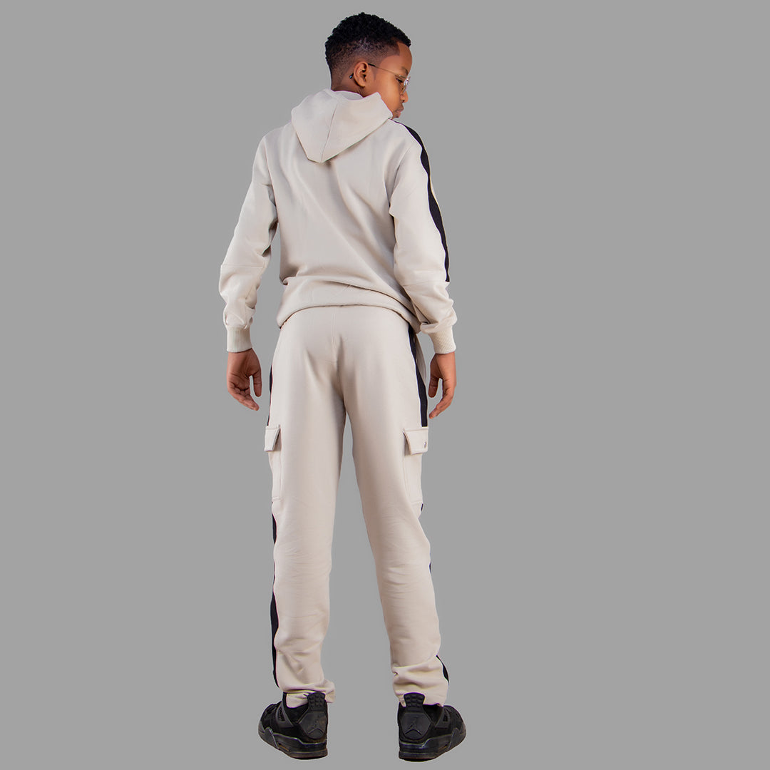 Exetwear Beige Hoodie Set