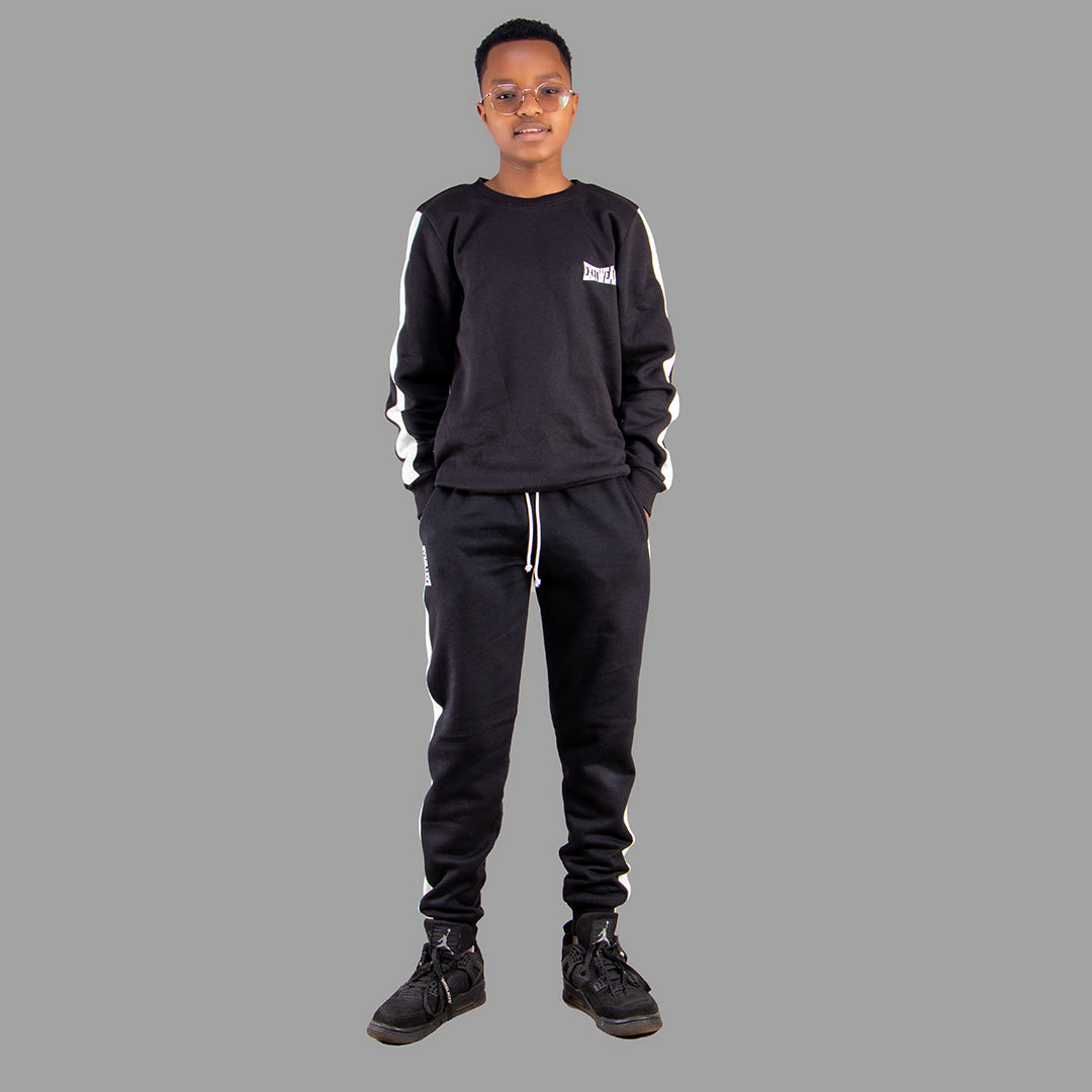 Exetwear Kids Black Sweatshirt Set