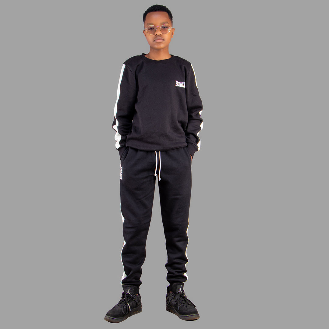 Exetwear Kids Black Sweatshirt Set