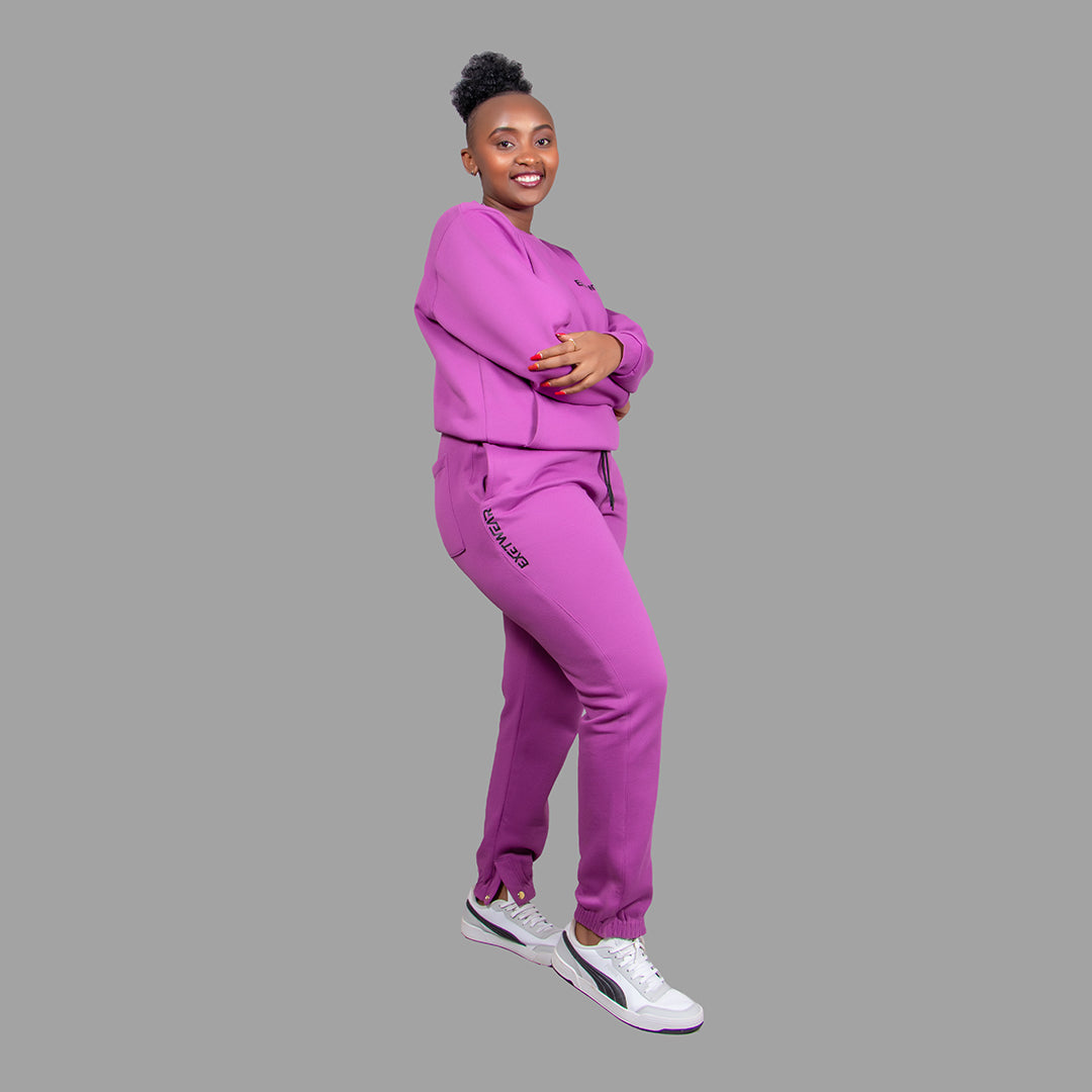 Women Sweatshirt Set (Lilac Purple)