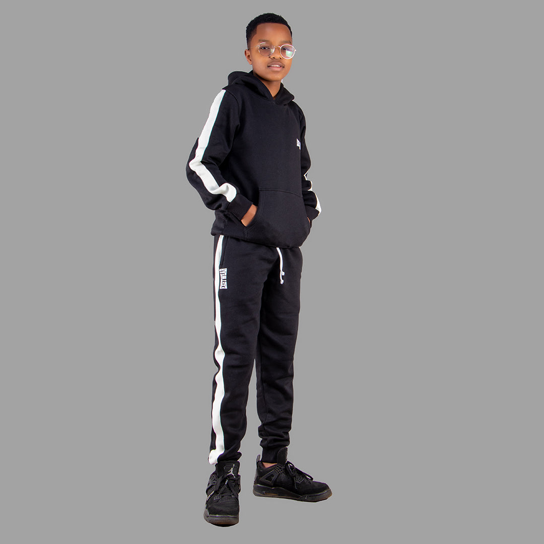 Exetwear Kids Black Hoddie Set