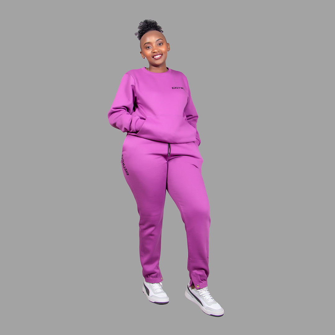 Women Sweatshirt Set (Lilac Purple)