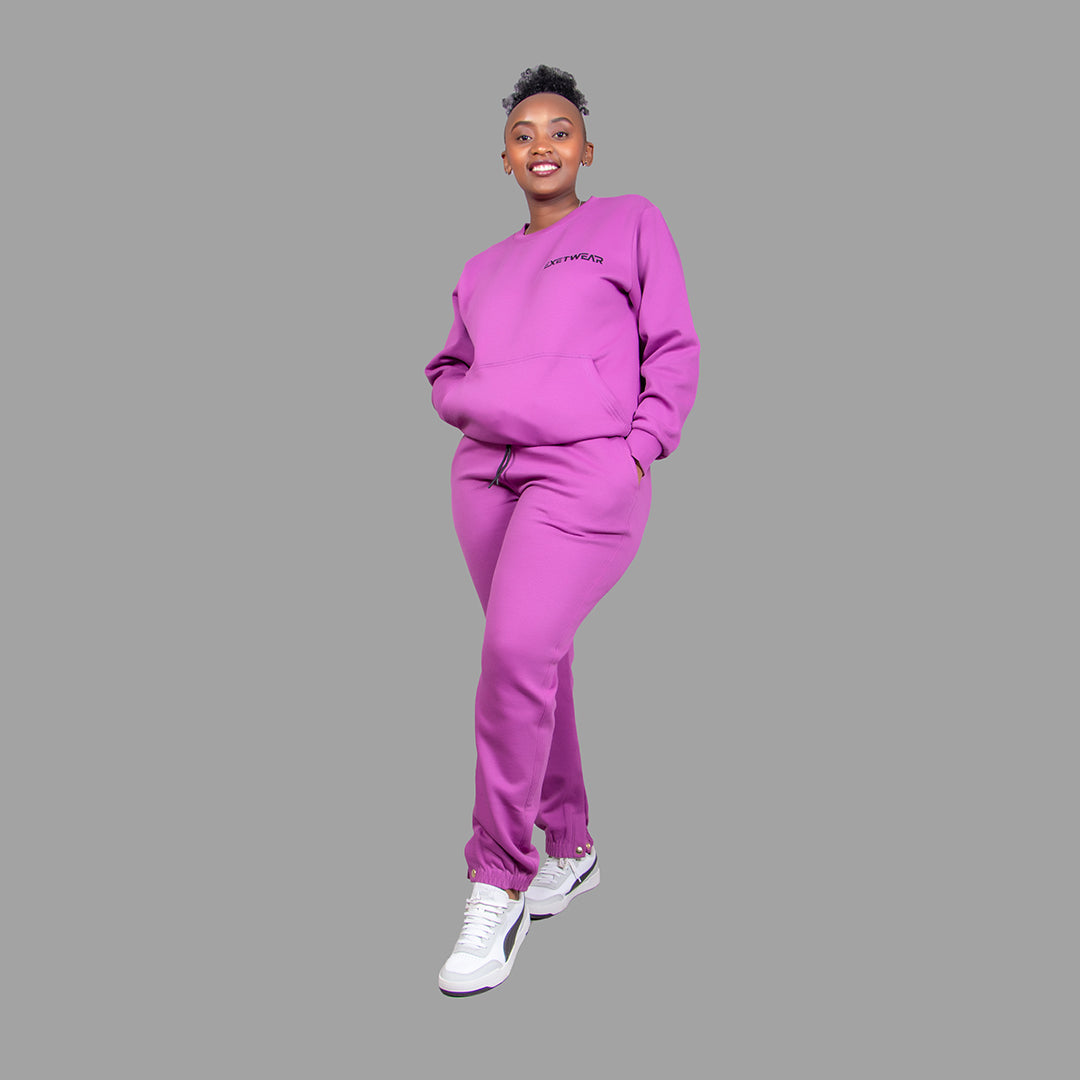 Women Sweatshirt Set (Lilac Purple)