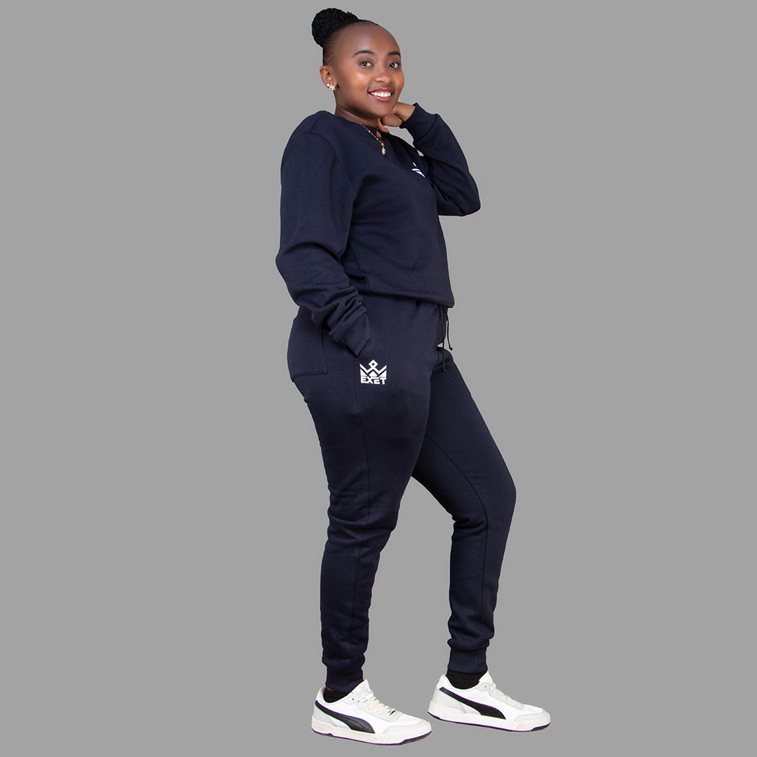 Women's Dark Navy Blue Sweatshirt Set