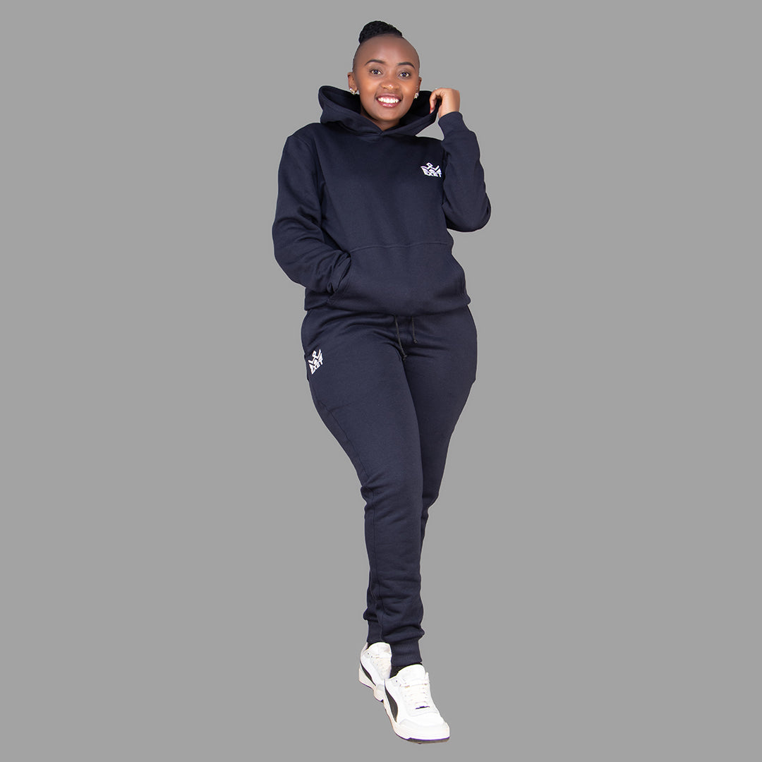 Women's Dark Navy Blue Hoodie Set