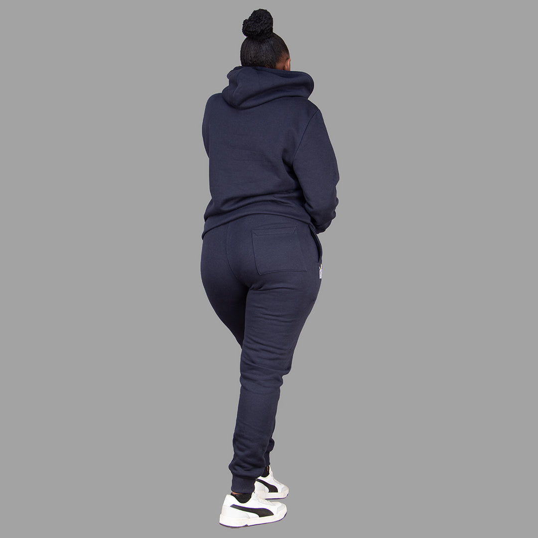 Women's Dark Navy Blue Hoodie Set