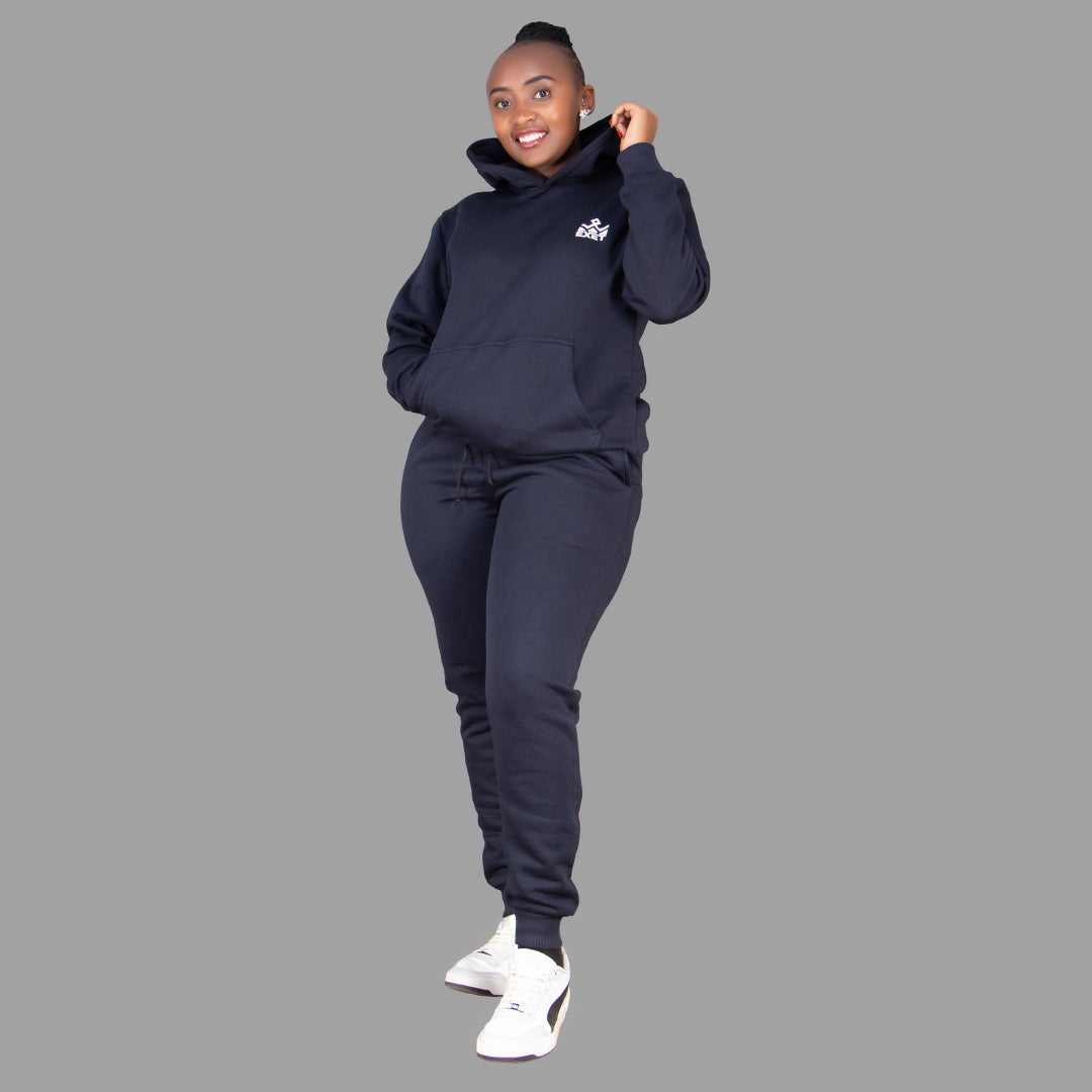 Women's Dark Navy Blue Hoodie Set