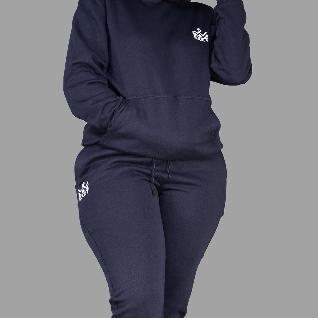 Women's Dark Navy Blue Hoodie Set