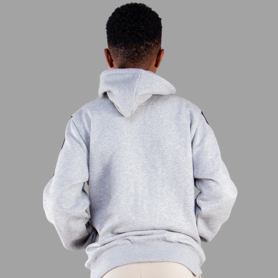 Exetwear Kids' Light Grey Zipper Hoodie