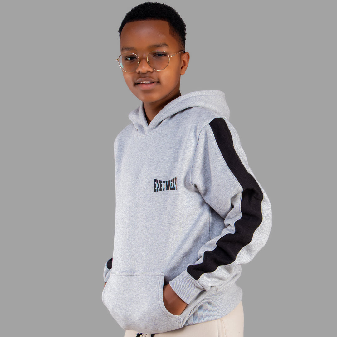 Exetwear Kids' Light Grey Hoodie