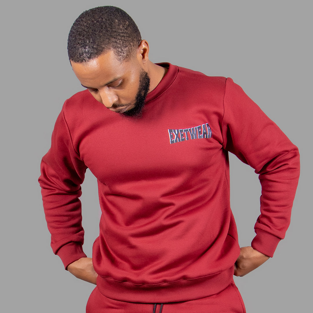 Men sweatshirt set (Maroon)