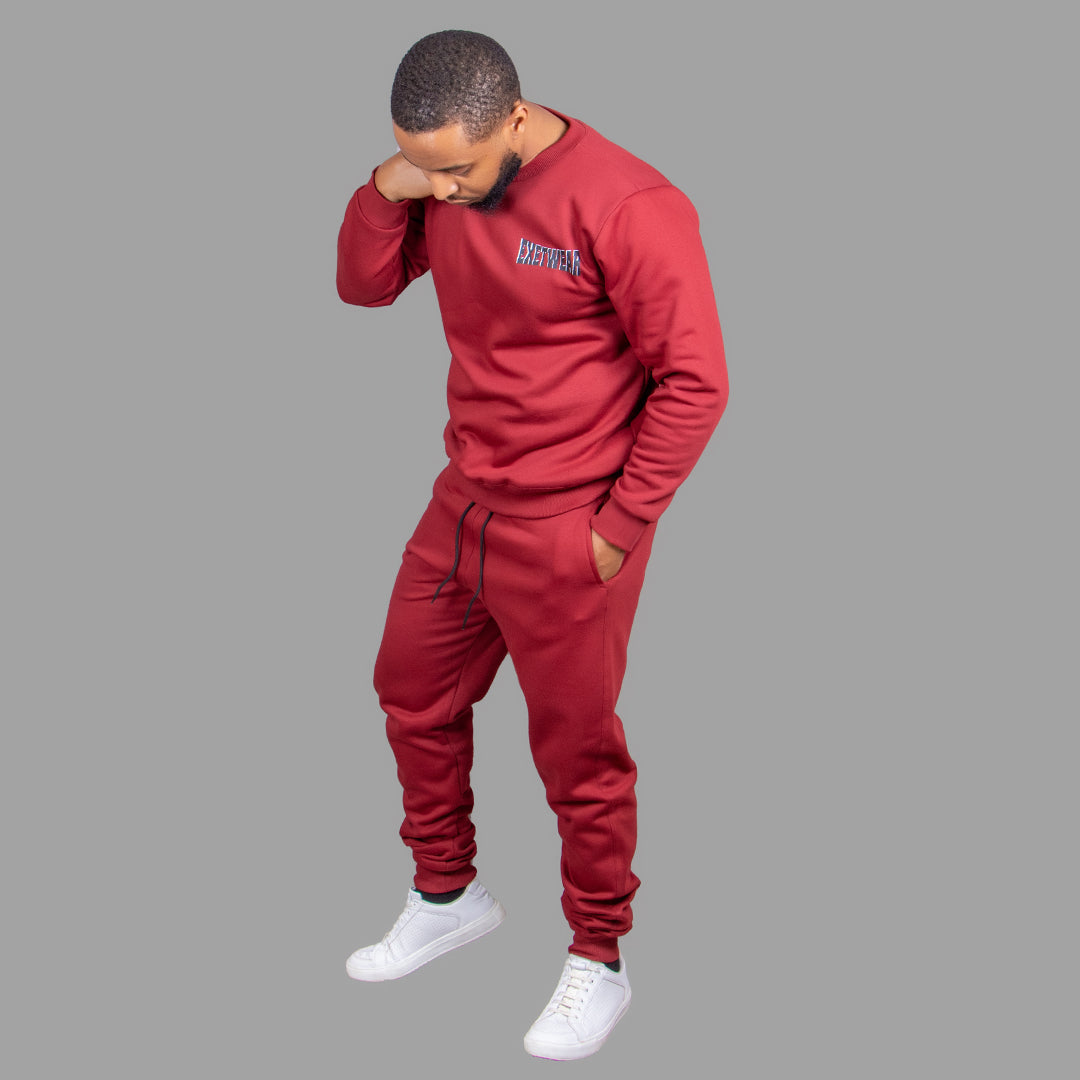 Men sweatshirt set (Maroon)