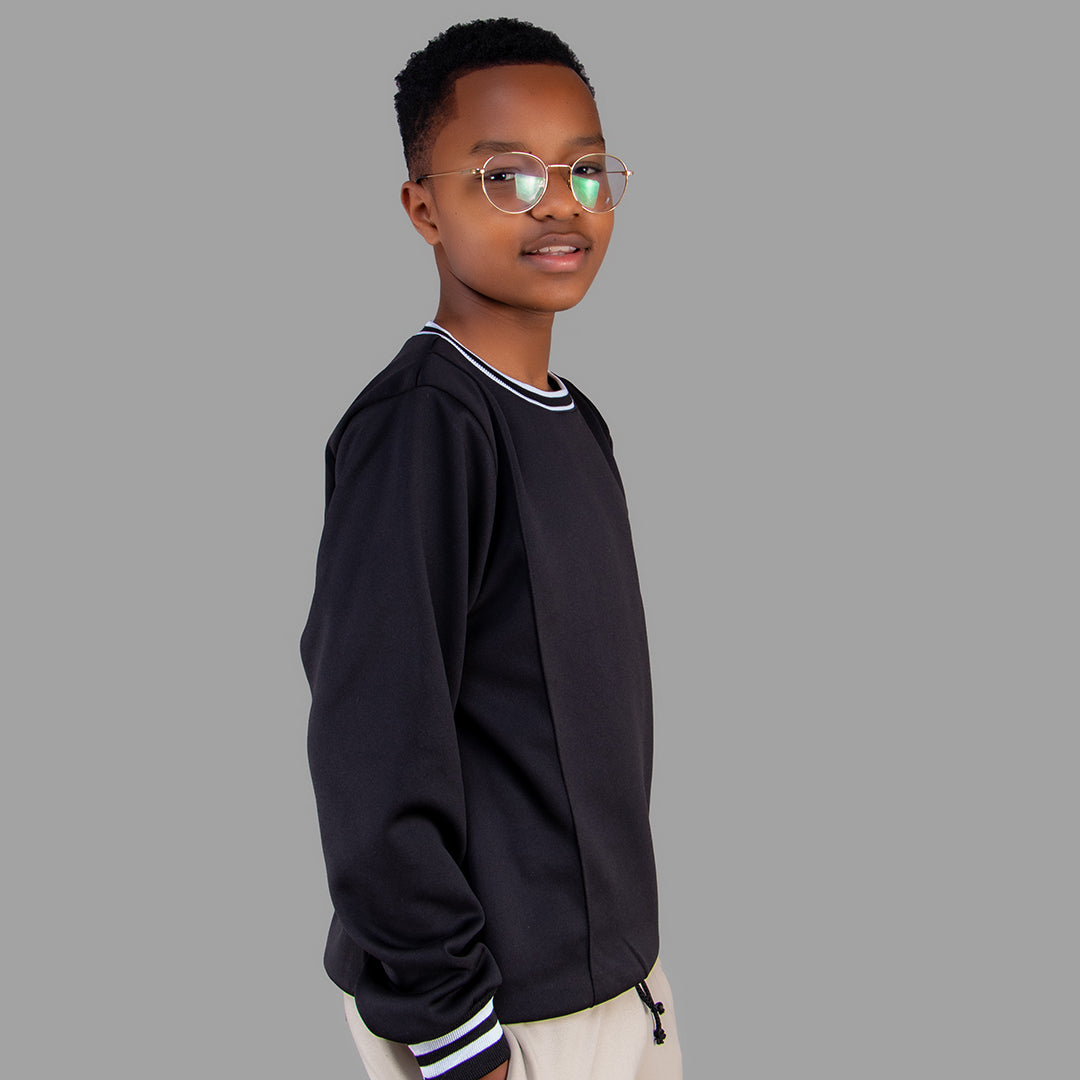 Exetwear Kids/Teen Black Sweatshirt