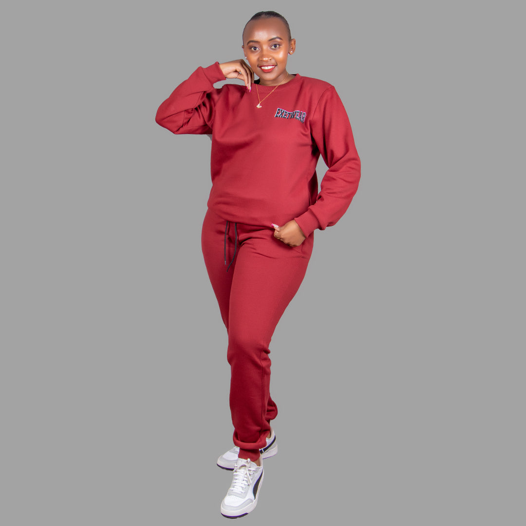 Women sweatshirt set (Maroon)