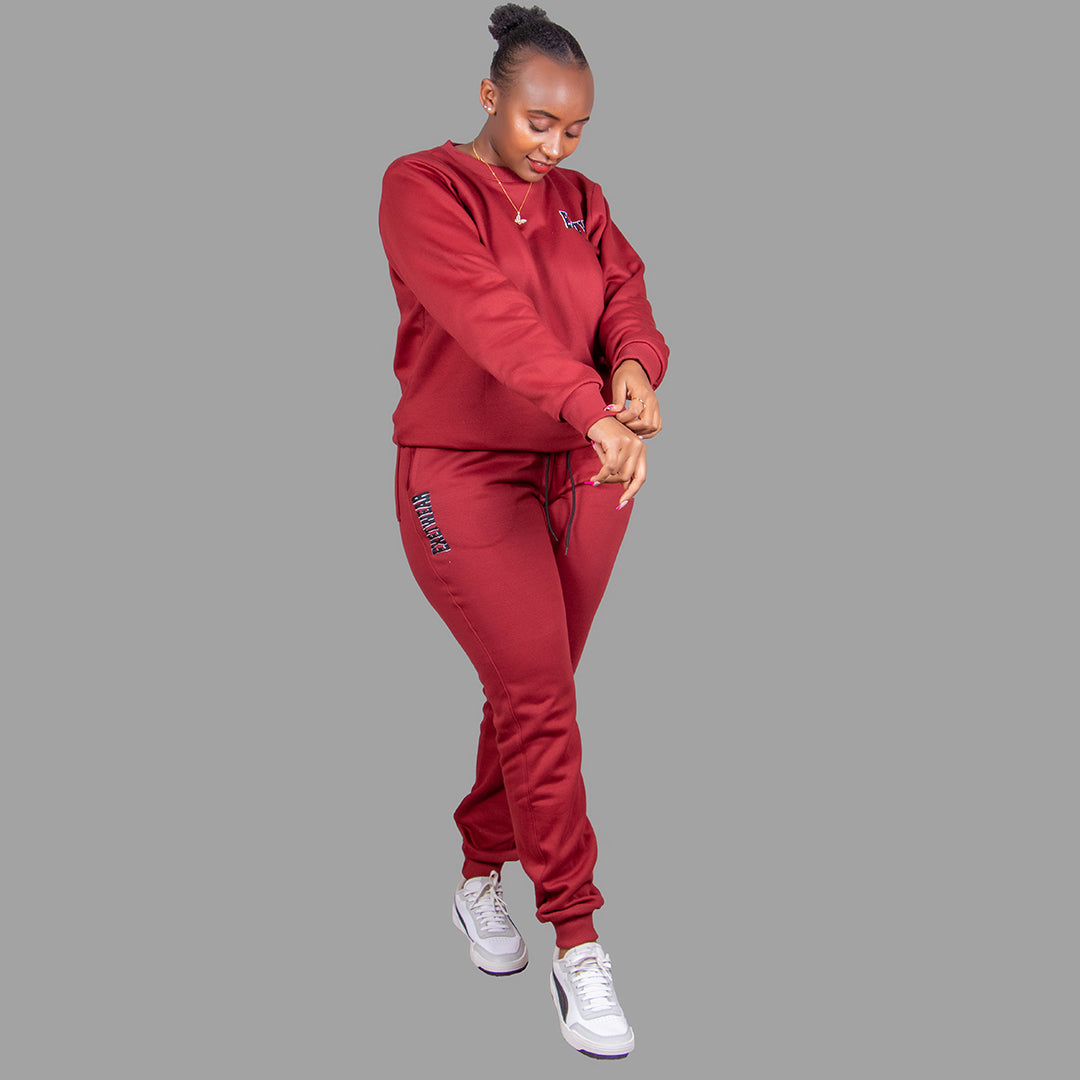 Women sweatshirt set (Maroon)