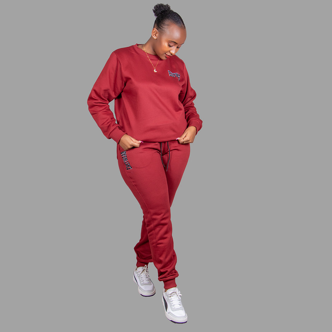 Women sweatshirt set (Maroon)