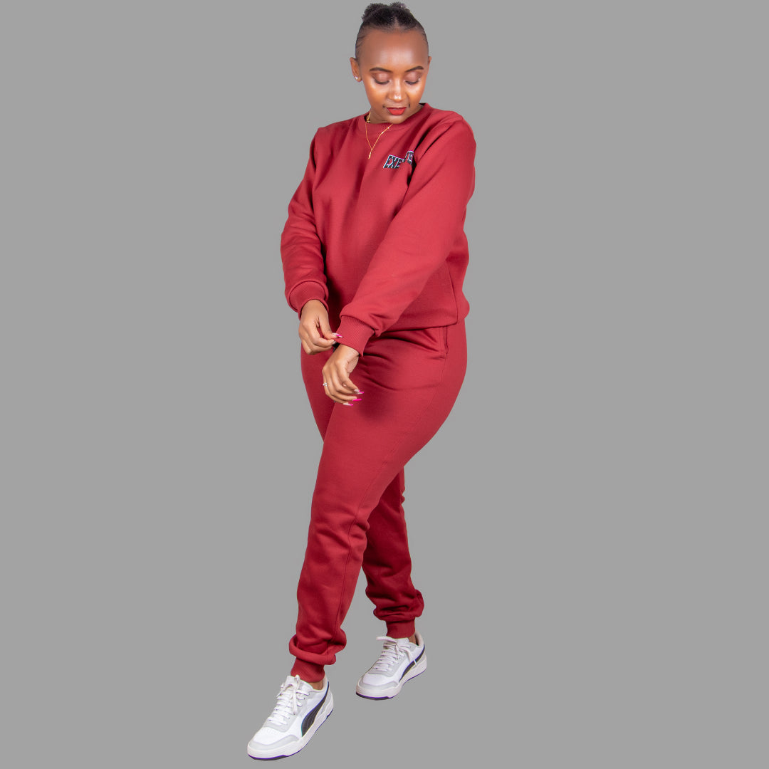 Women sweatshirt set (Maroon)