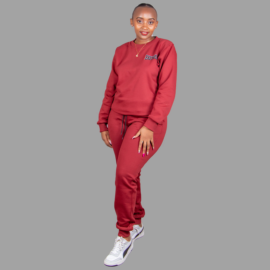 Women sweatshirt set (Maroon)