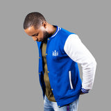 Men College Jacket (Royal Blue/White Sleeves)