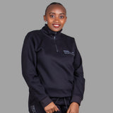 Exetwear Women's Zip-Up Sweatshirt in Black