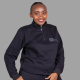 Exetwear Women's Zip-Up Sweatshirt in Black