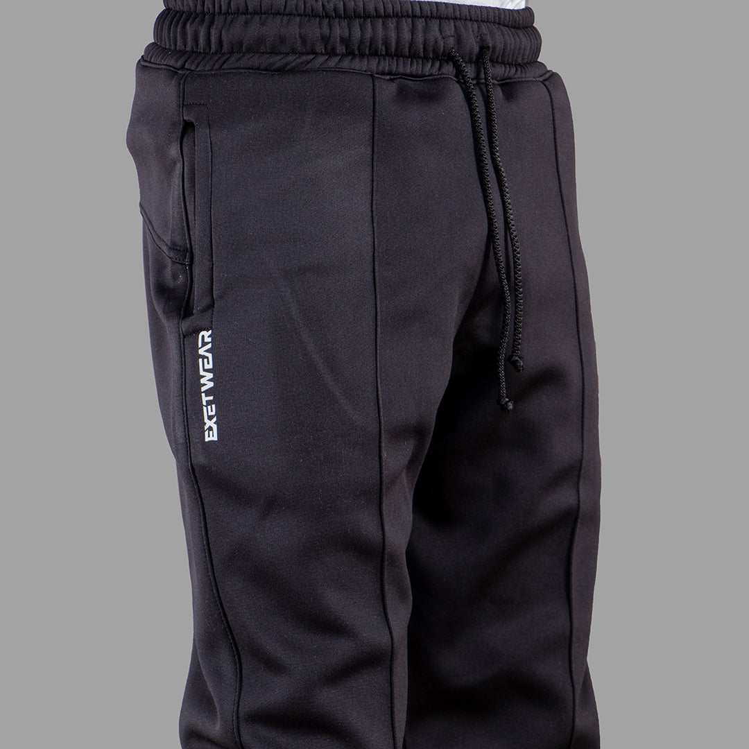 Exetwear Kids'/Teens' Softshell Black Sweatpants