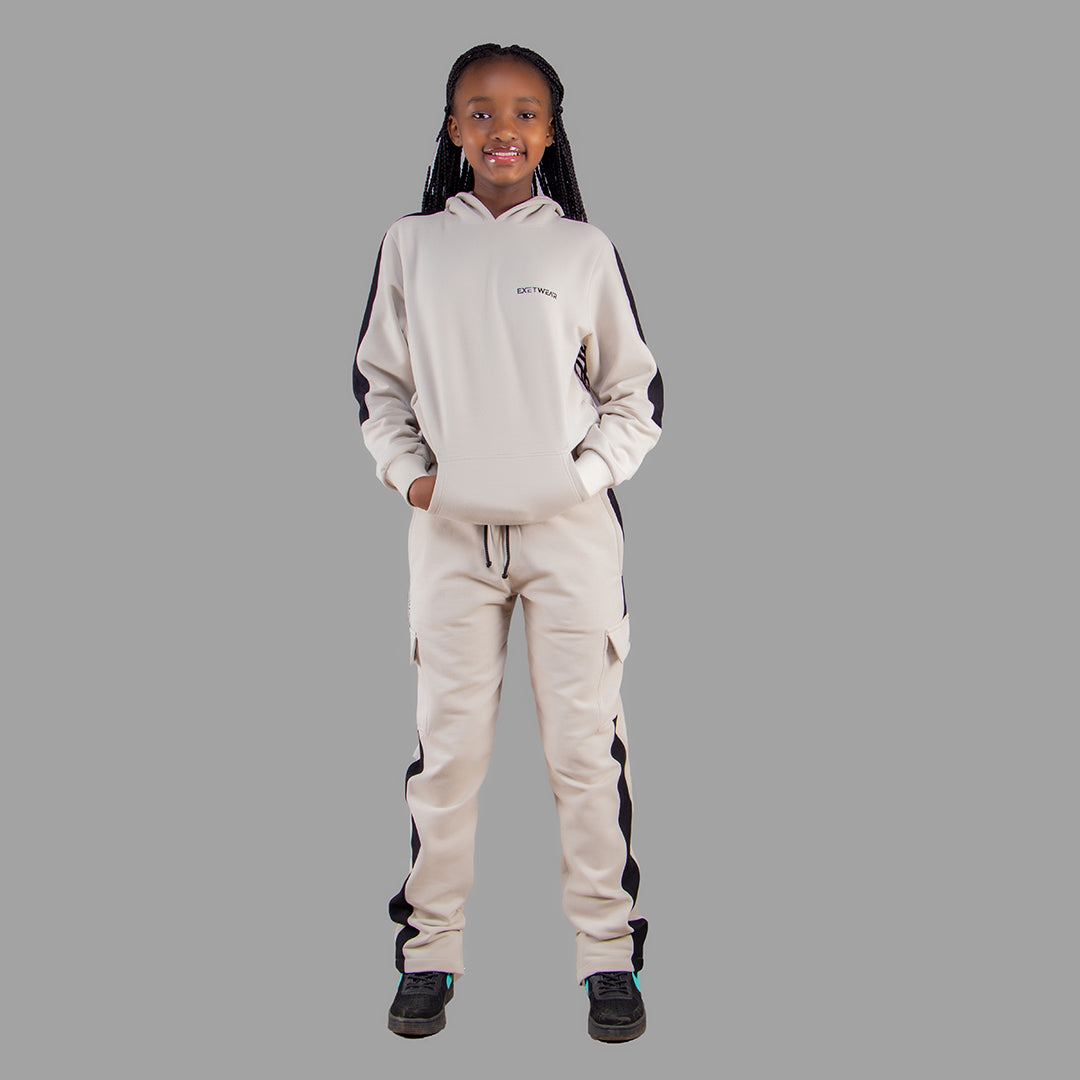 Kids' Beige Hoodie Set