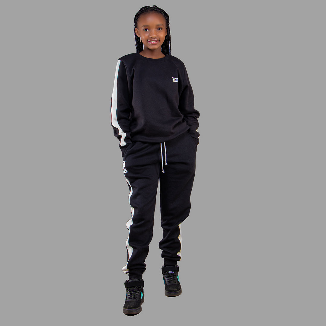 Kids Black Sweatshirt Set