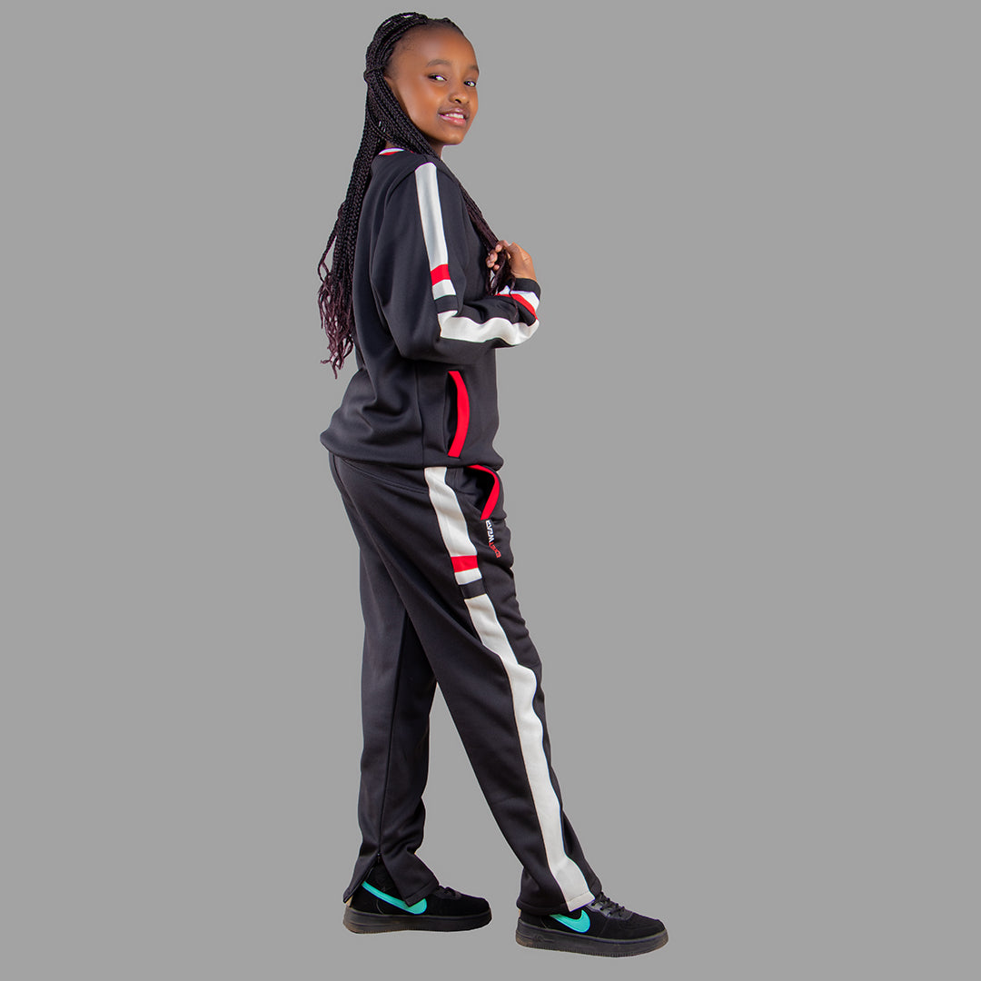 Kids' BLACK SWEATSUIT SET