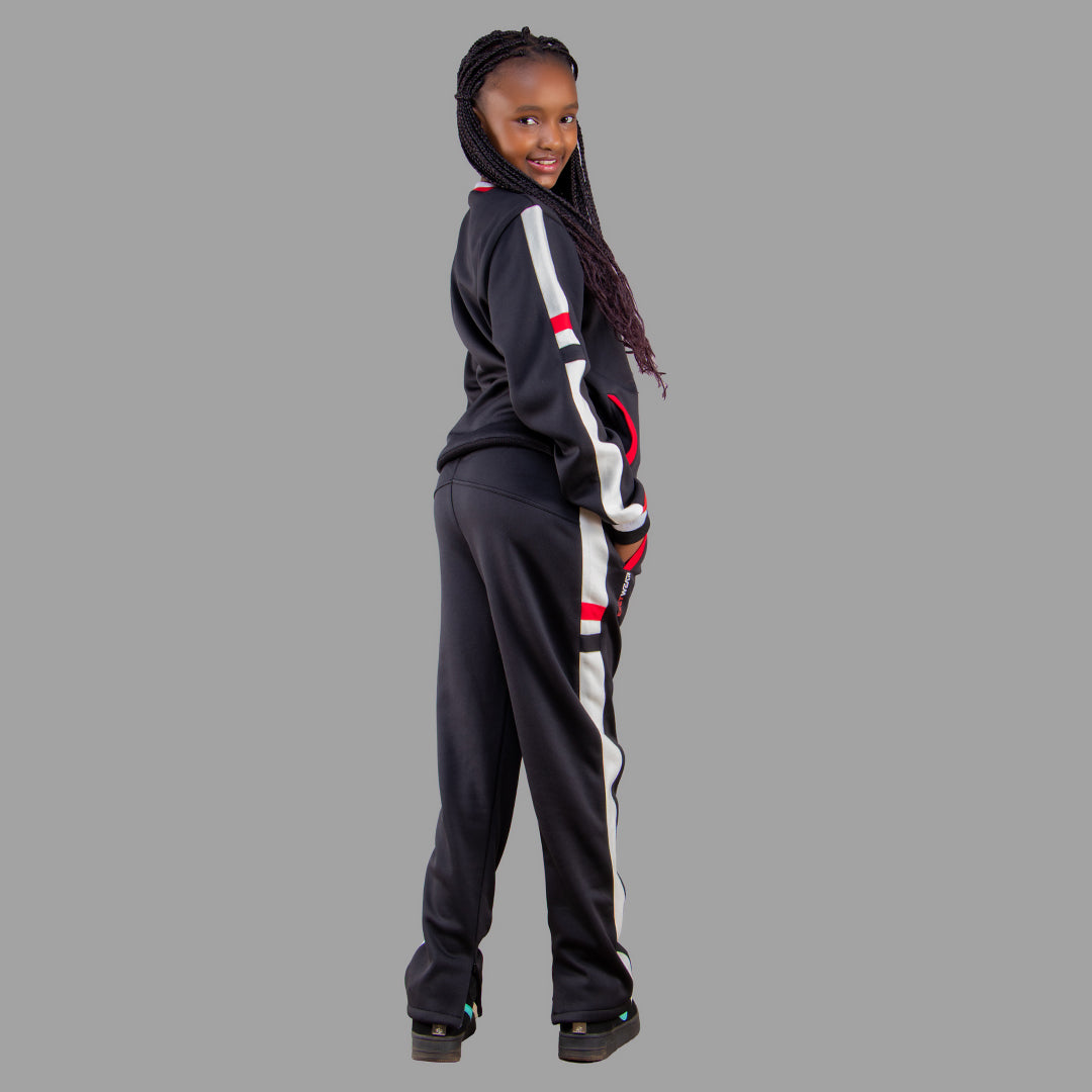 Kids' BLACK SWEATSUIT SET