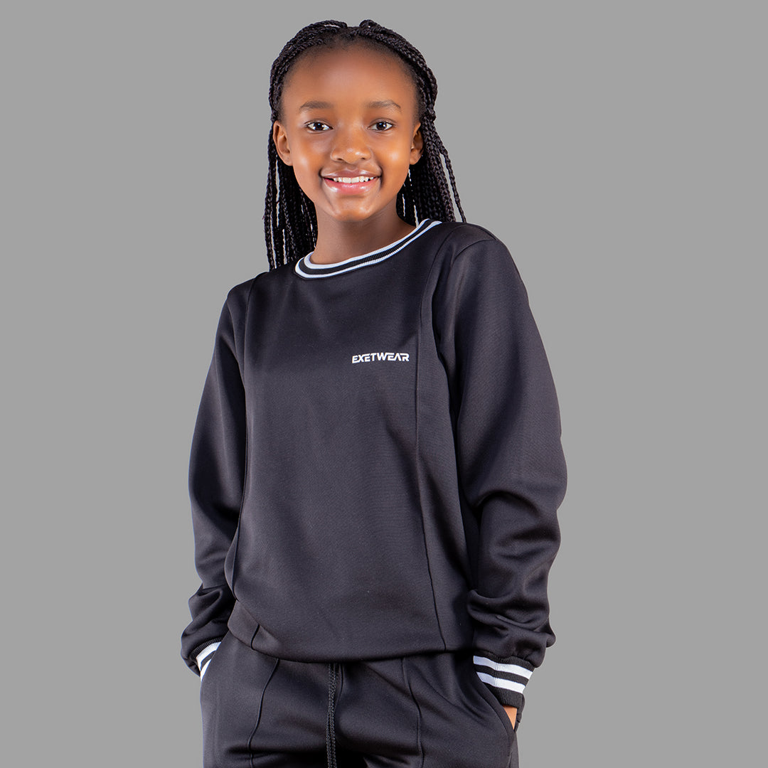 Exetwear Kids' Black Jogger Set