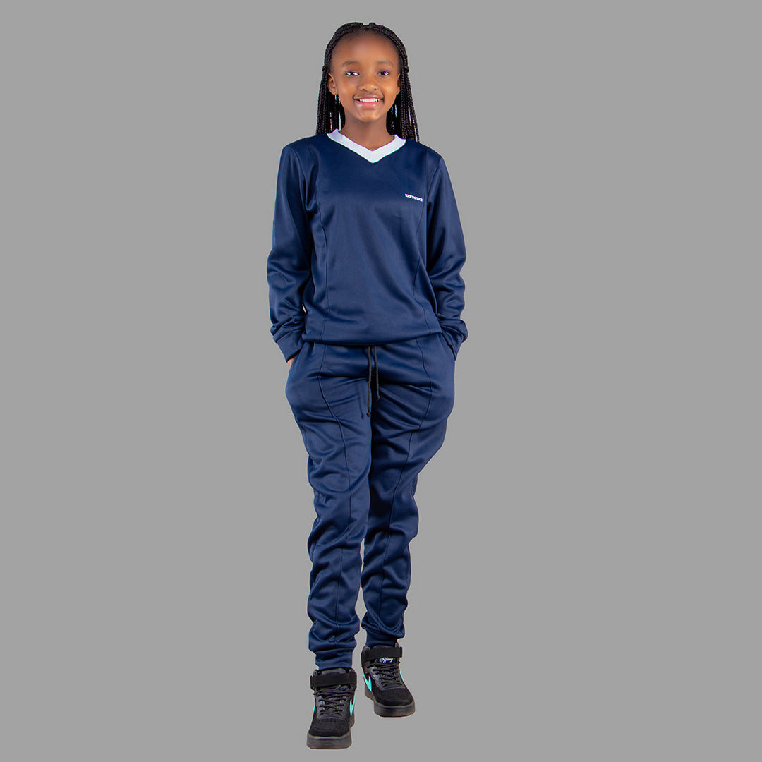 Kids' Navy Blue sweatsuit set