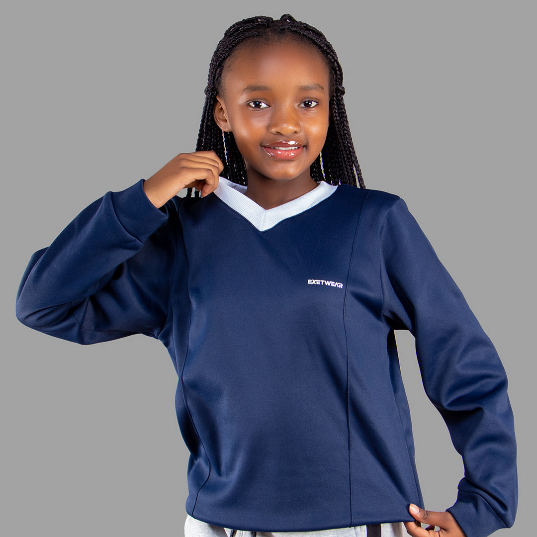 Exetwear Kids'/Teen Navy Blue Sweatshirt