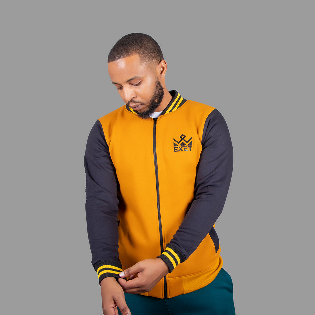 Men College Jacket (yellow/black)