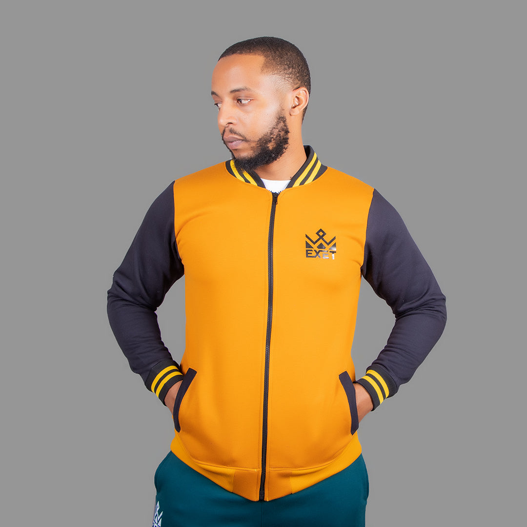 Men College Jacket (yellow/black)