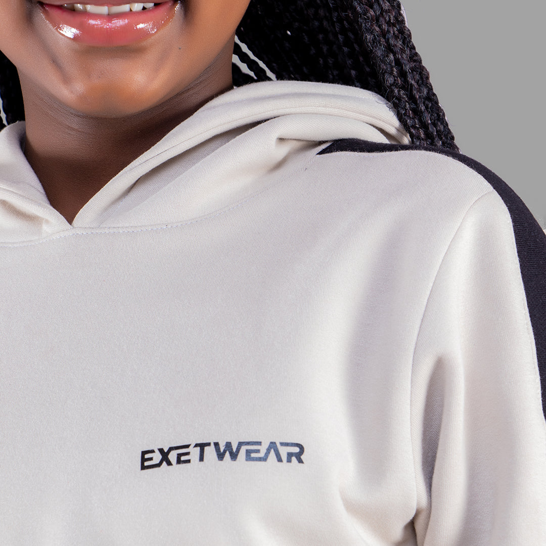 Exetwear Kids'/Teens' Beige Hoodie