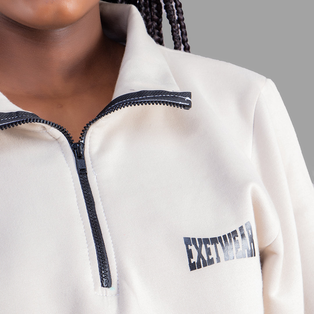 Exetwear Kids'/Teen Beige Sweatshirt.