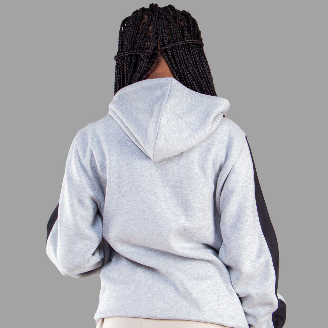 Exetwear Kids'/Teens' Light Grey Zipper Hoodie