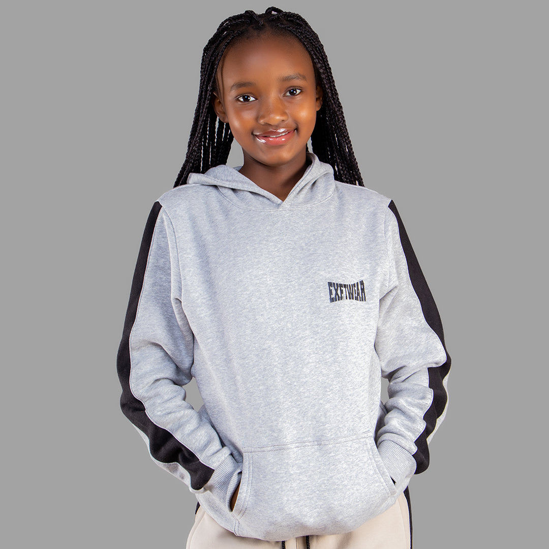 Exetwear Kids'/Teens' Light Grey Hoodie