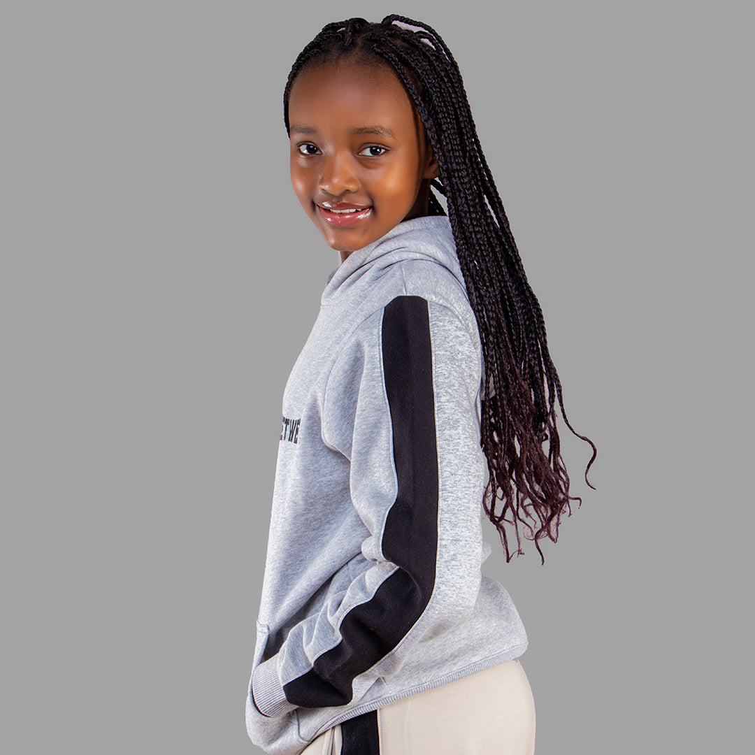 Exetwear Kids'/Teens' Light Grey Hoodie