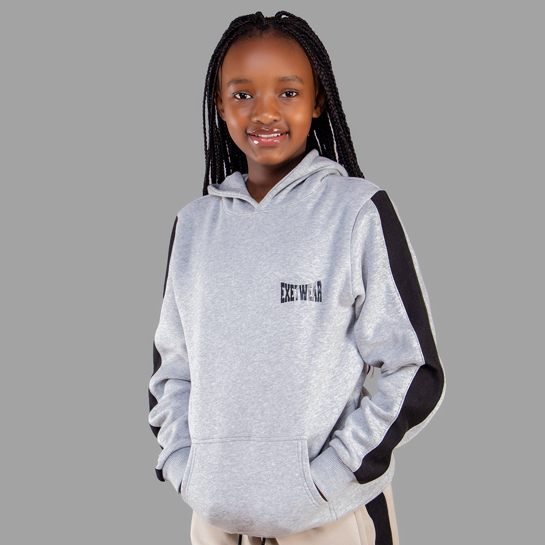 Exetwear Kids'/Teens' Light Grey Hoodie