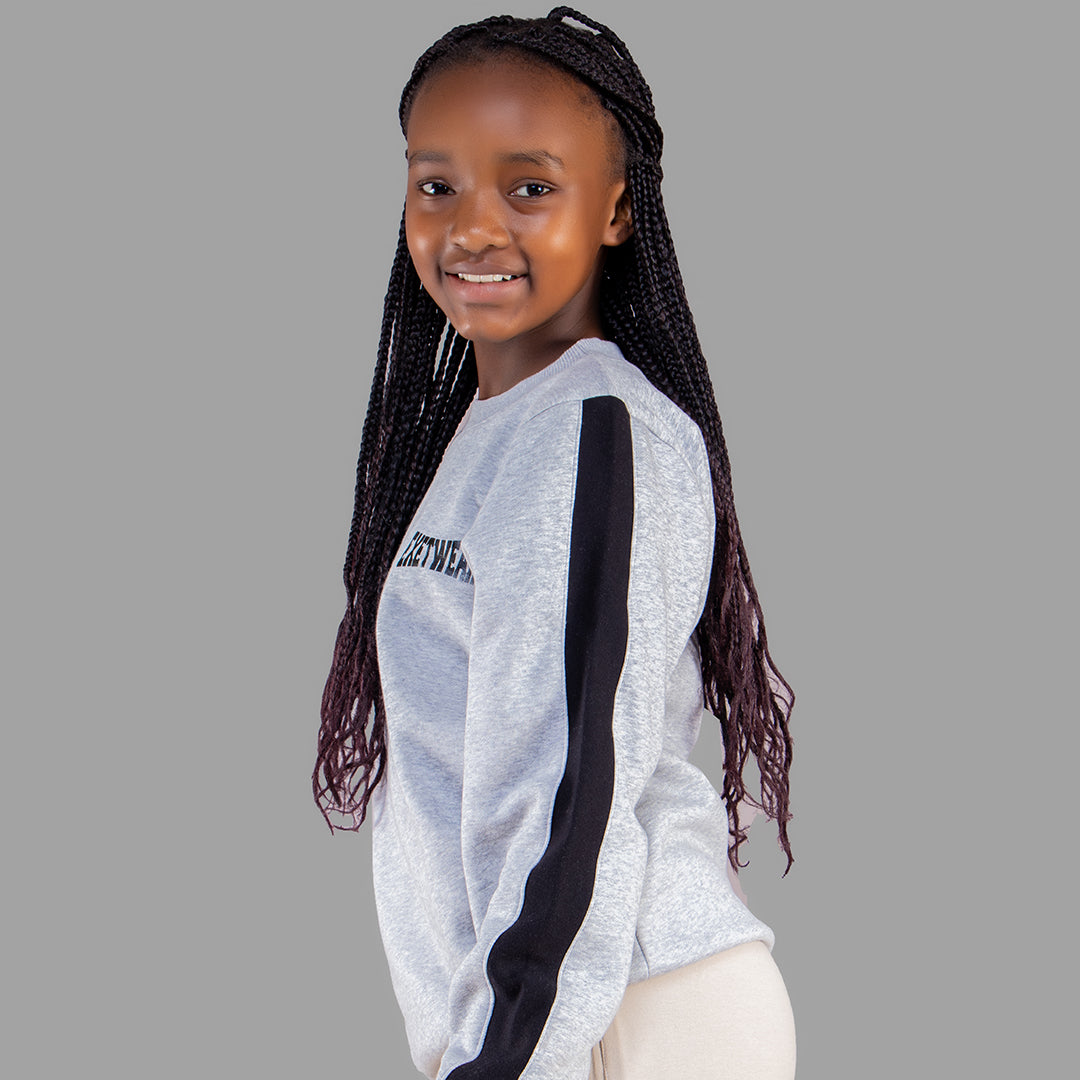 Exetwear Kids'/Teens' Light Grey Sweatshirt