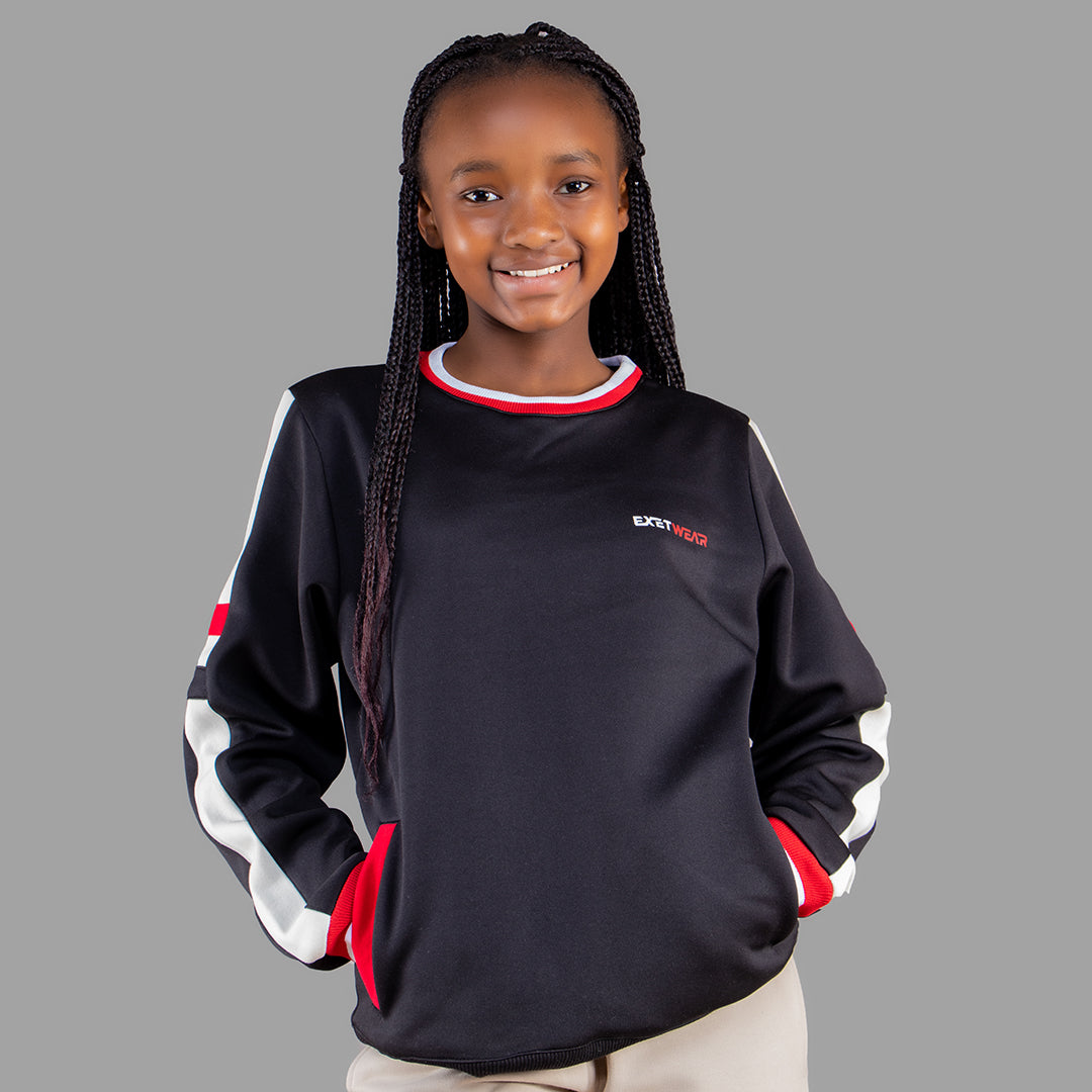 Exetwear Kids'/Teens' Black Sweatshirt