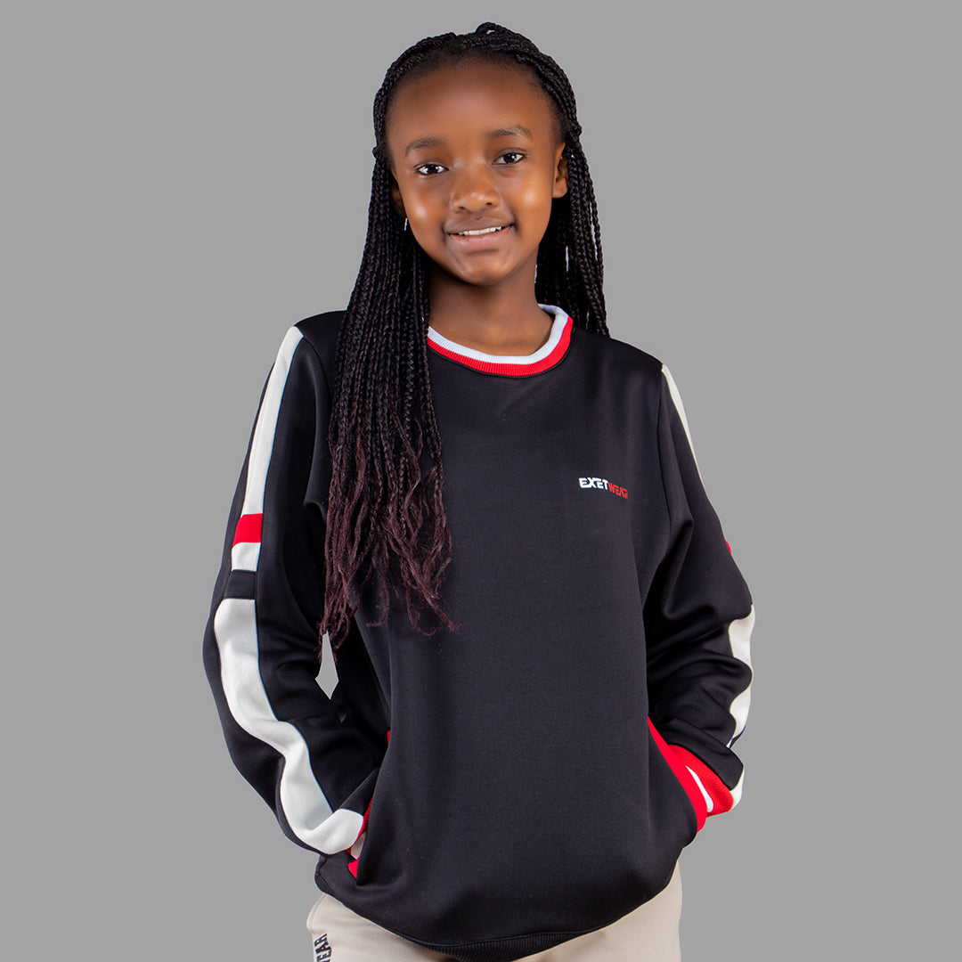 Exetwear Kids'/Teens' Black Sweatshirt