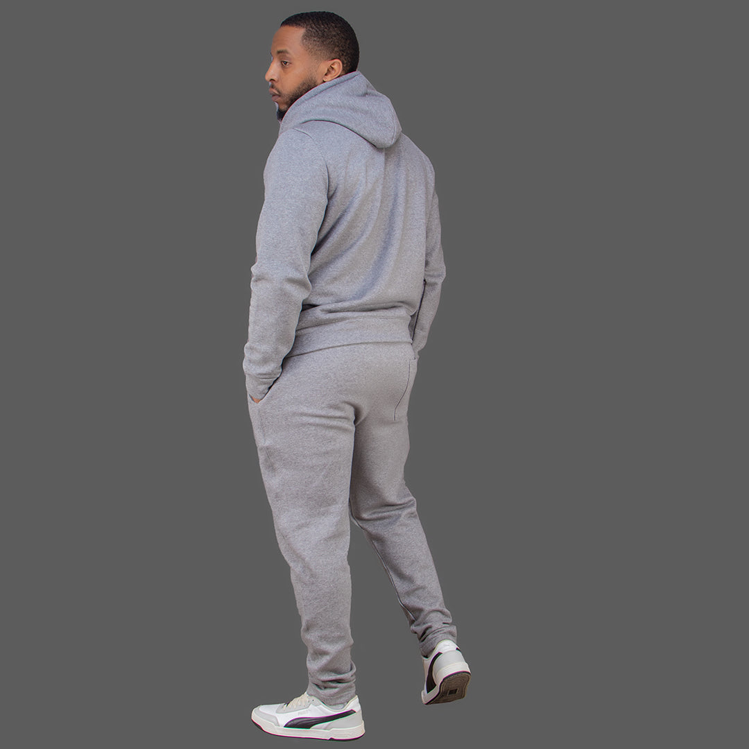 Exetwear Men's Grey Hoodie Set